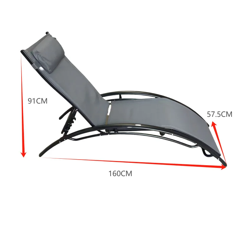 Comfortable Modern Moon Chair Outdoor Durable Metal Beach Chair