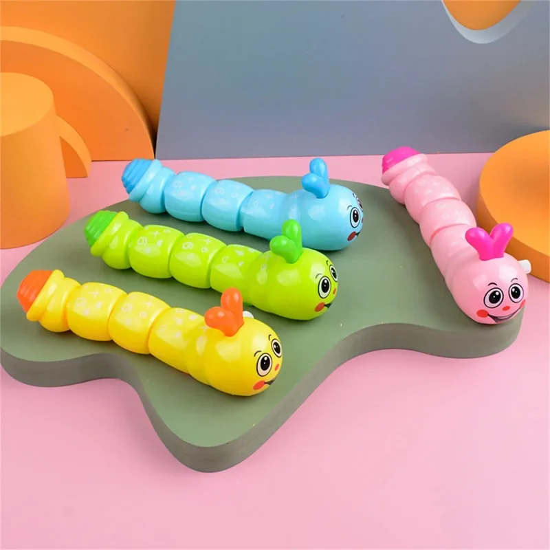 

1 Piece Caterpillar Clockwork Cute Cartoon Animals Wind Up Toys For Children Caterpillar Shape Crawling Toy Baby Gift For Kids