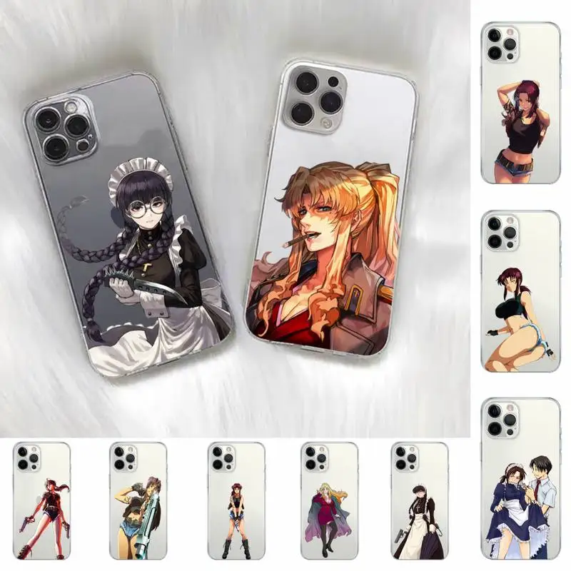 

Black Lagoon Phone Case for iPhone 11 12 13 mini pro XS MAX 8 7 6 6S Plus X 5S SE 2020 XR clear case