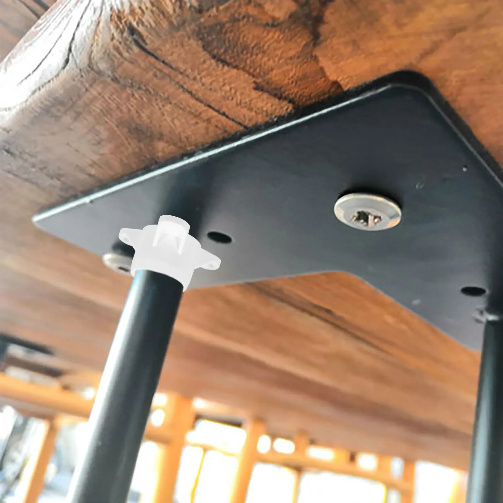 

10Pcs Table Leg Caps PVC Furniture Leg Cover Hole Design Stable Fixing Accessories Scratch Proof Durable for Tables Chairs