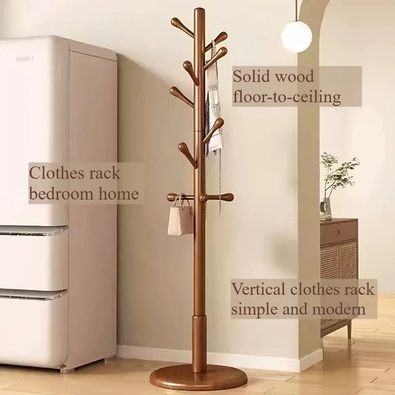 Stand Clearance Shelves Cute Wood Portable Hotel Clothes Hanger Stand Hallway Perchero Madera Designer Furniture Home Luxury