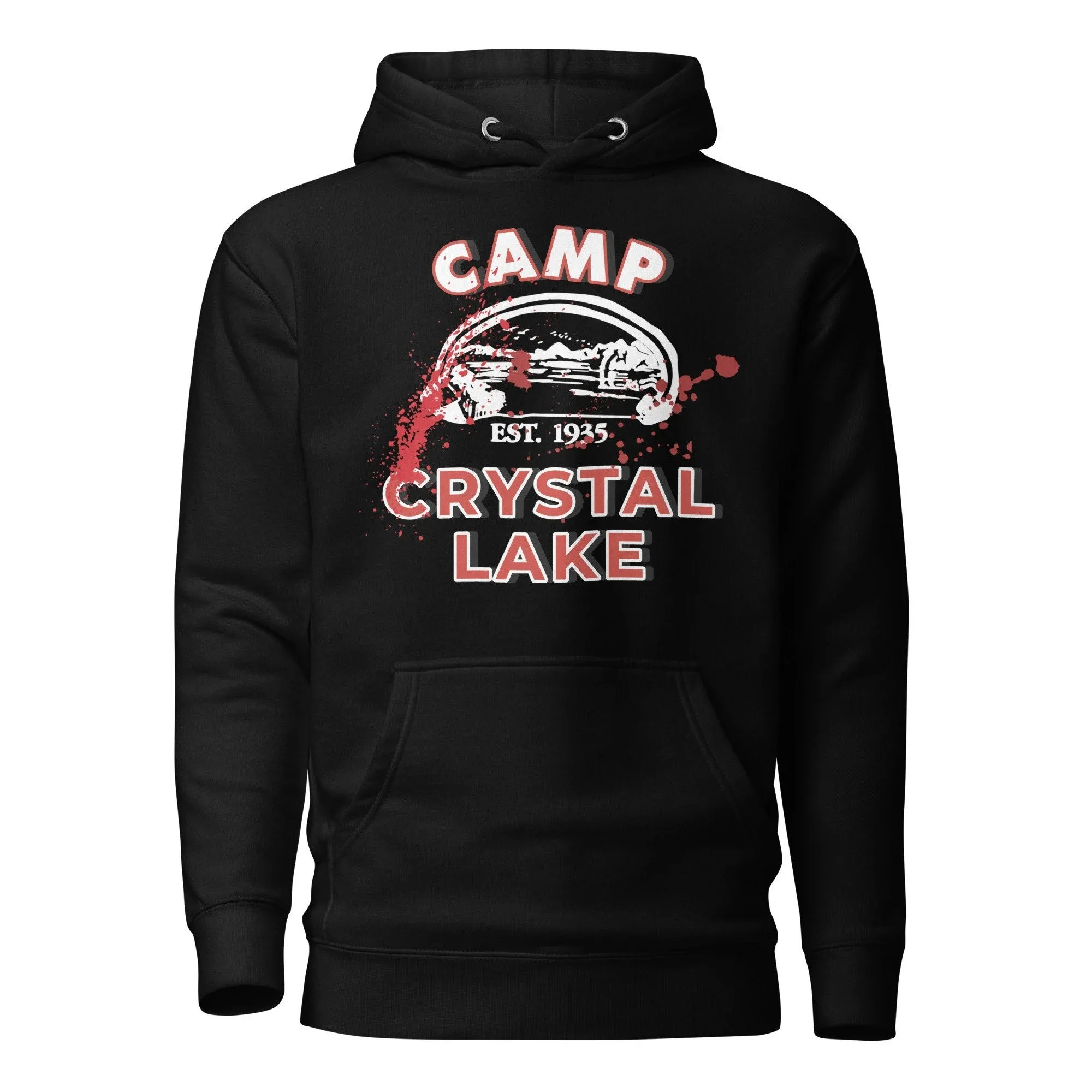 

Soft Comfortable Cotton Hoodie Featuring Iconic Camp Crystal Lake Graphics A Must - Have for Those Loving Classic Horror