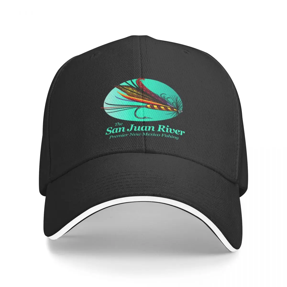 San Juan River Fly Fishing (FSH) Baseball Cap Hat Man Luxury Beach Bag Hat Man For The Sun fishing hat Baseball For Men Women's