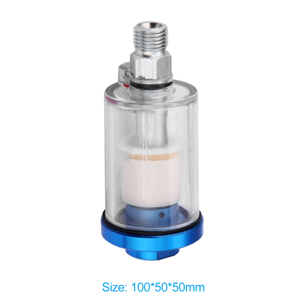 High Pressure 1/4 inch Water Oil Separator Inline Air Hose Filter Moisture Trap