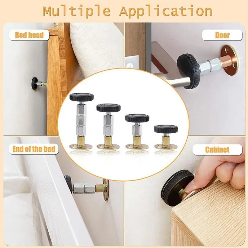 Adjustable Threaded Bed Frame Anti-Shake Tool Fixed Bed Wall Telescopic Support Bed Fixation Hardware Fasteners Household Tools