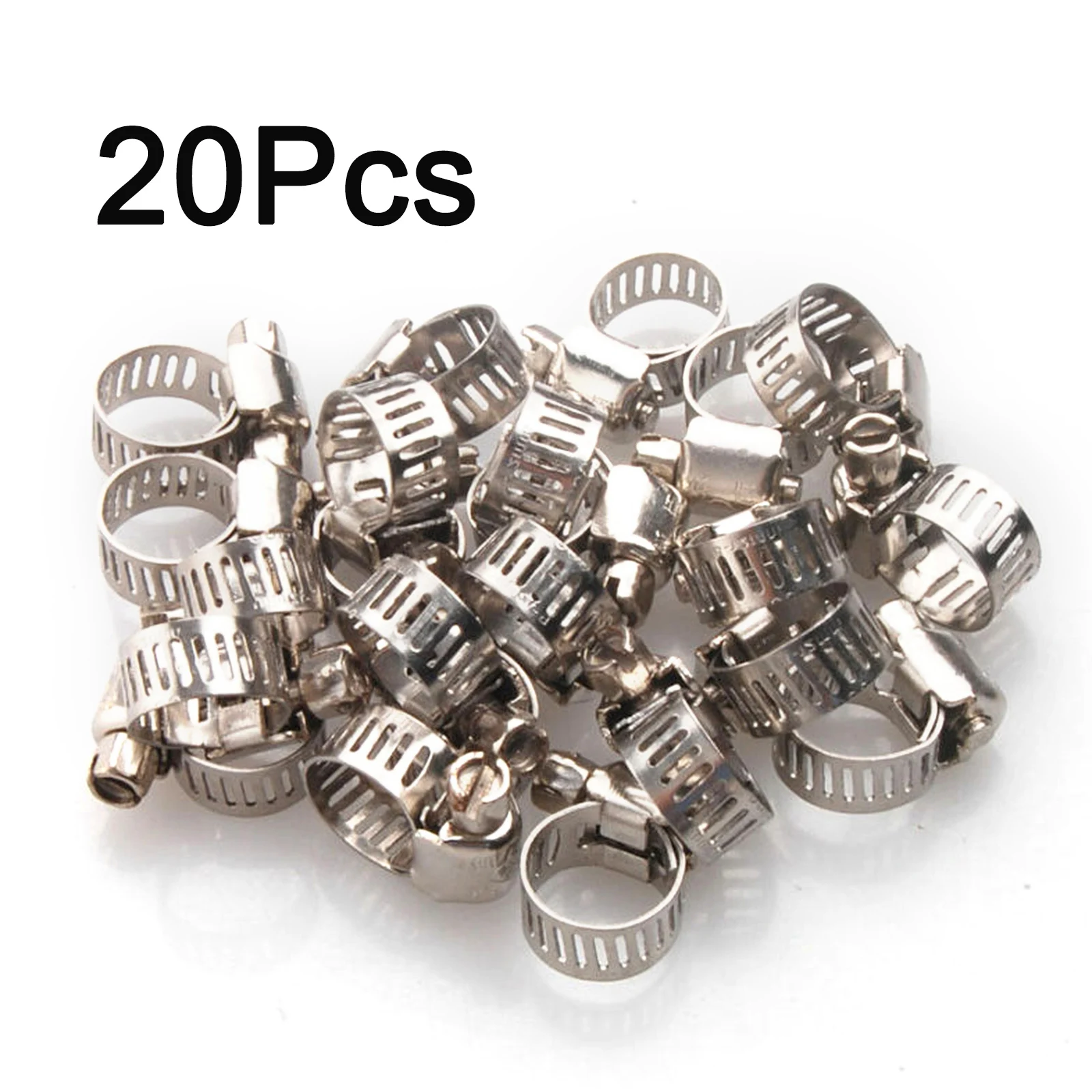 دودة كليب 20 قطعة استبدال خط الوقود الفولاذ المقاوم للصدأ اكسسوارات المشابك محرك خرطوم خراطيم 1 2-3 4 قابل للتعديل