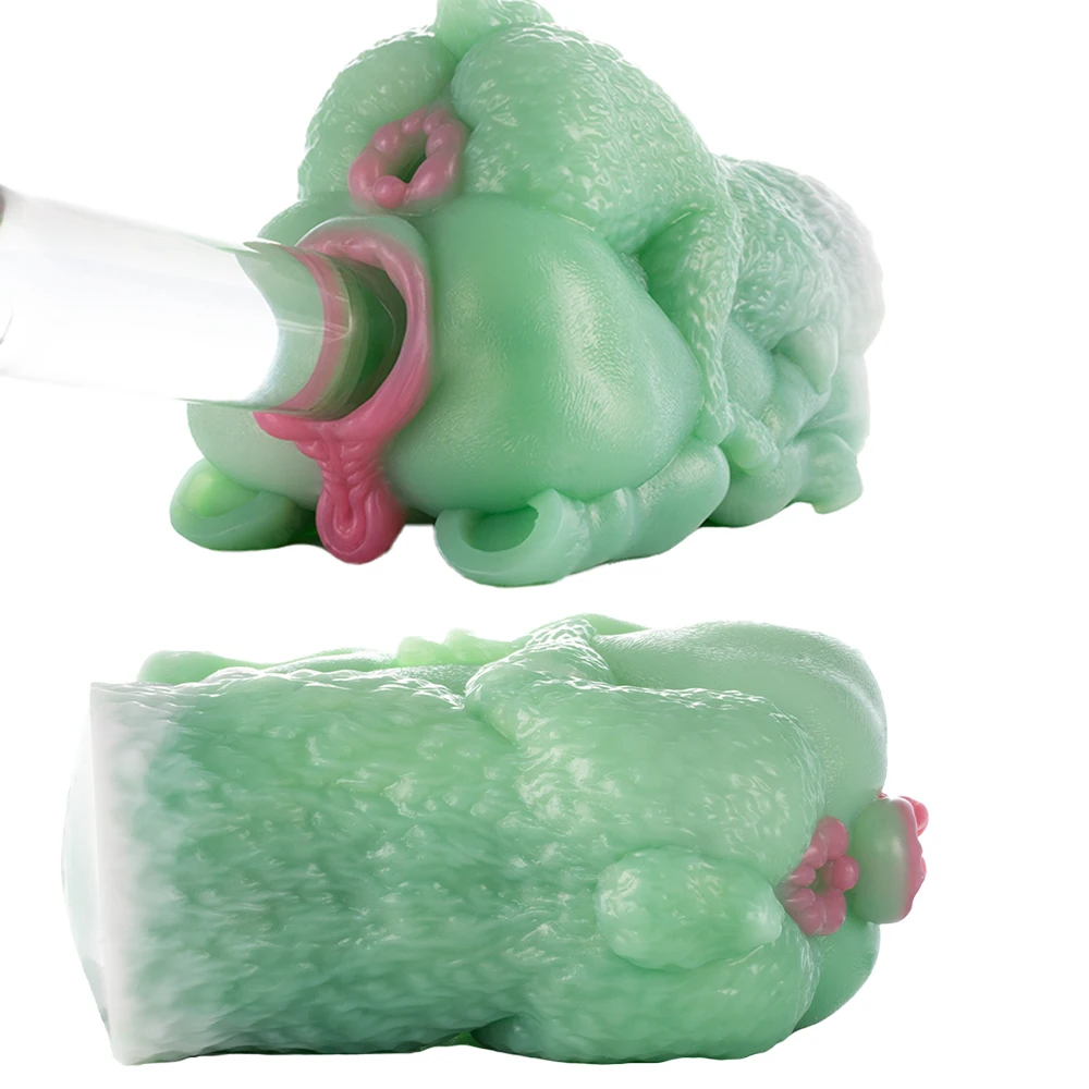 LICKER Silicone Fantasy Monster Masturbator Realistic Vagina Pussy Penis Stimulator Dick Pleasure Sex Toys For Men Adult Games