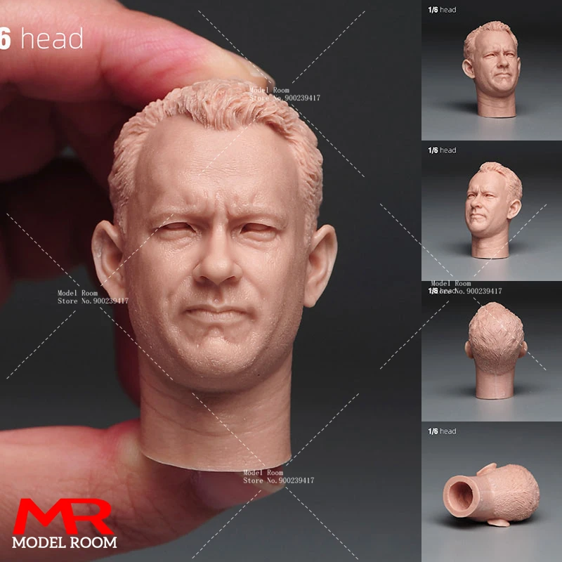Unpainted 1/6 Hugh Jackman Joaquin Tom Holland Bruce Willis Head Sculpt Carving Model Fit 12\'\' Male Soldier Action Figure Body