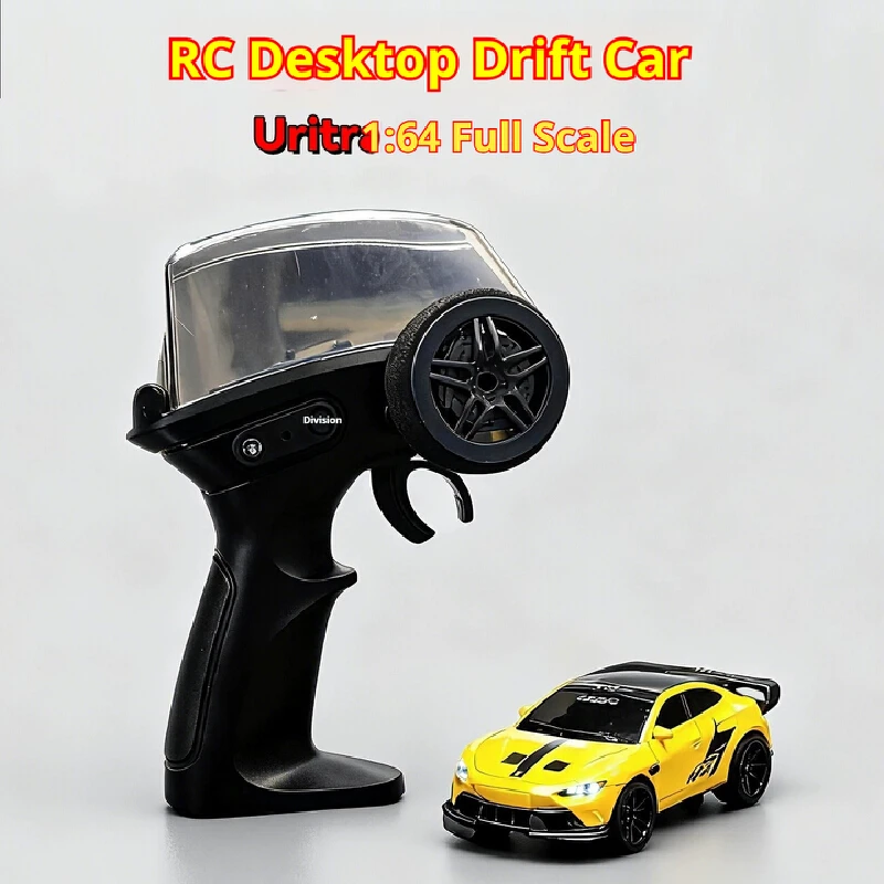 

New 1:64 Desktop RC Drift Car 2.4G High-Speed Racing Car 4WD Mini Desktop Remote Control Car Electric Toy for game party gift