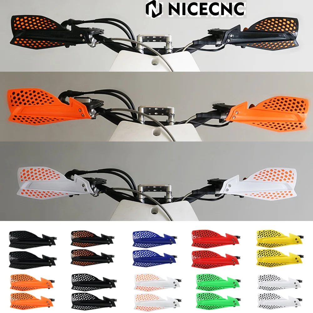 NICECNC 22mm Motocross ABS Handguards Kit for 7/8 Handlebar Dirt Bike MX For KTM EXC KAWASAKI Adujustable Motorcycle Accessories