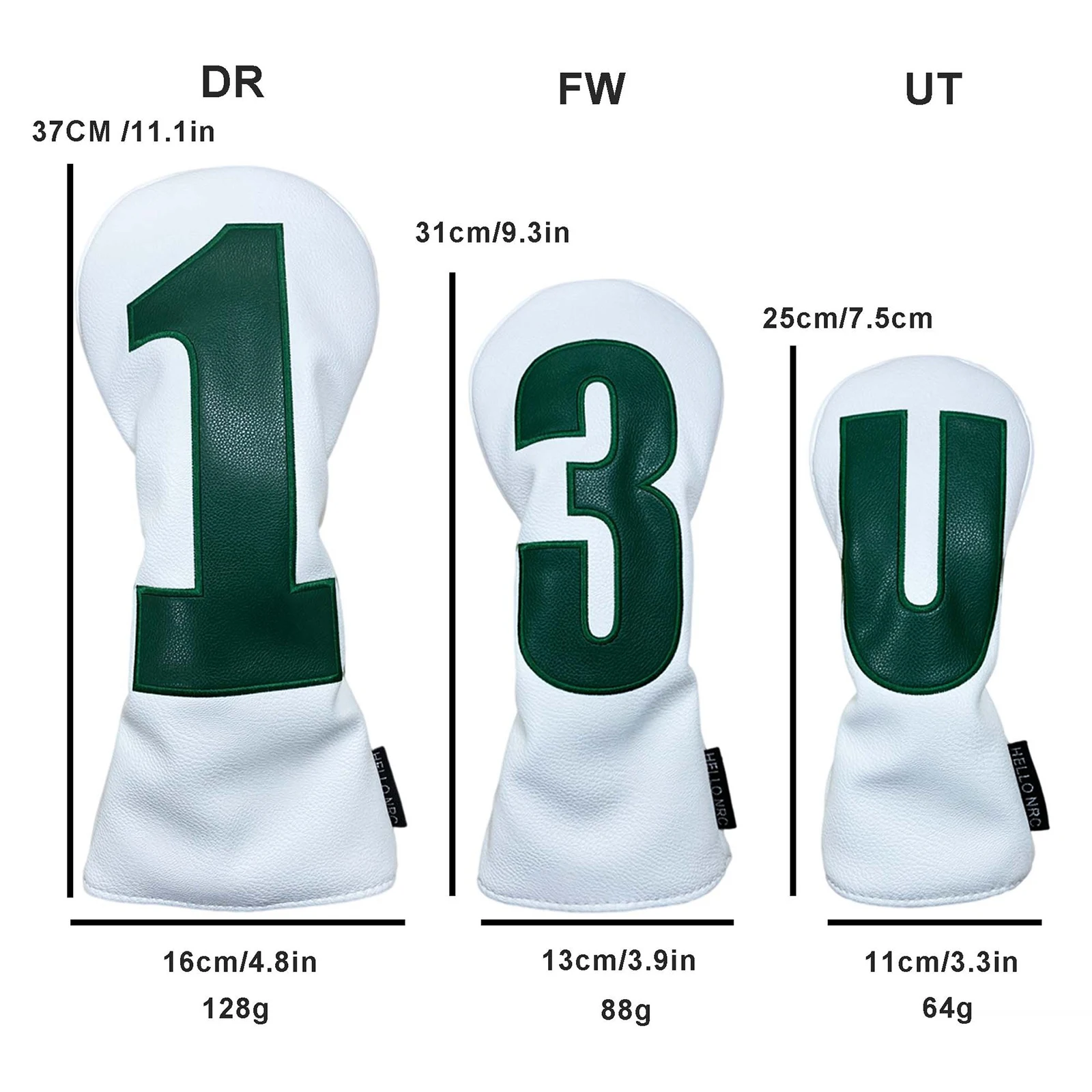 Unique Stitched Digit Pattern Golf Headcover Accessory for Training Game Use view 5