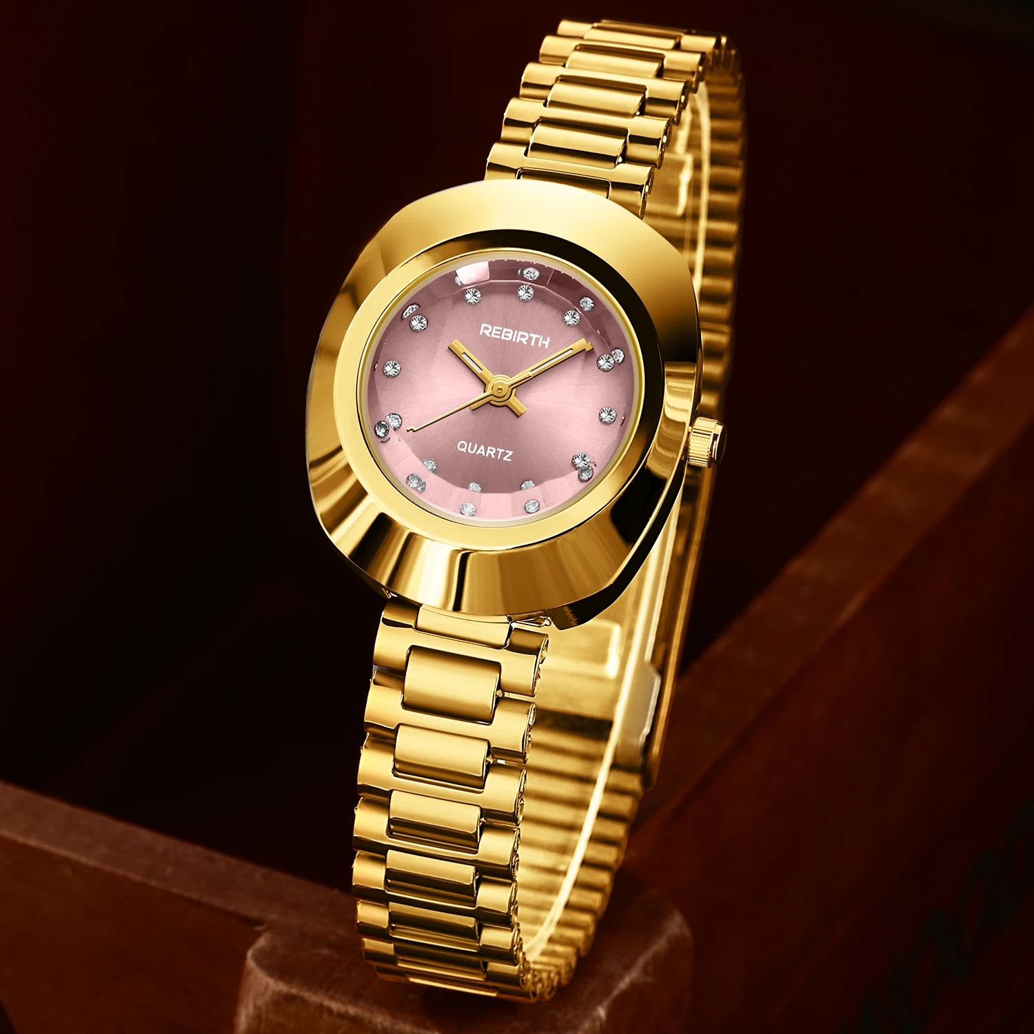 Casual, Fashionable, Versatile, Simple Stainless Steel Strap Quartz Watch