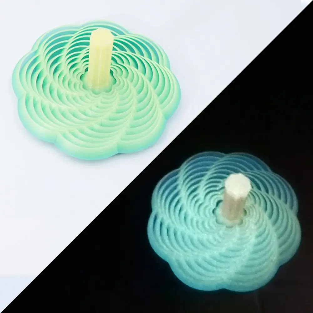 PLA Expanded Sensory Fidget Star with Handles Whirling Spiral Fractal Fidget Hexagon 3D Printed Stress Relief
