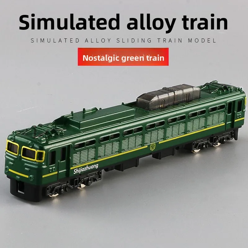 Alloy retro steam train simulation subway model high-speed rail model