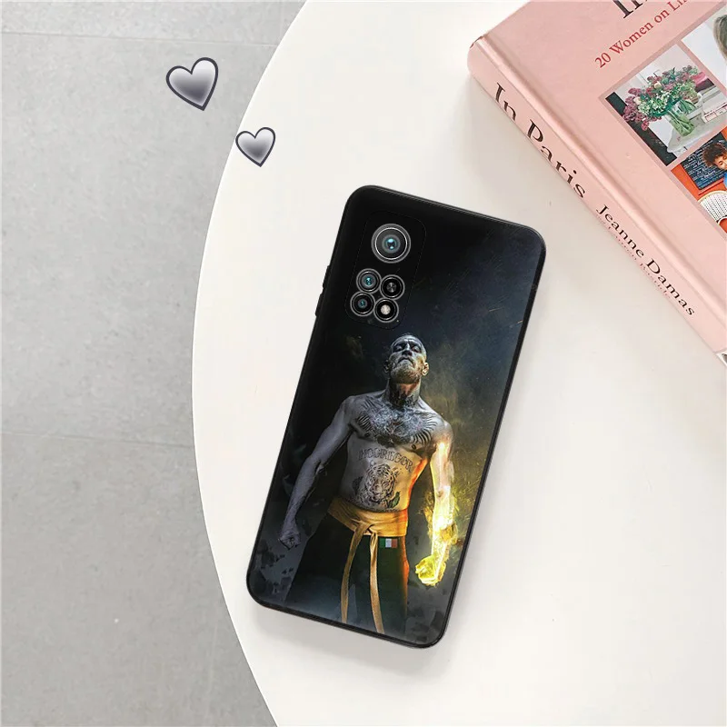 Matte Phone Case For Redmi Note 11 Pro 10 11s 10s 10a 10c Xiaomi 11t 10t Note10 Lite King Conor Mcgregor Black Soft Cover image 3