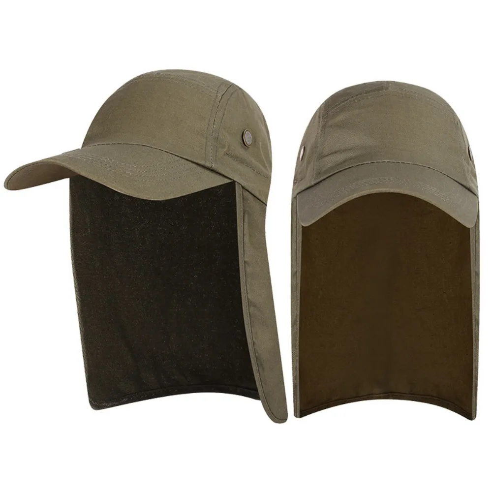 Summer Sunshade Four Hole Breathability Sunscreen Mountaineering With A Cape Sunscreen Cap Fisherman Hat Peaked Cap Hat