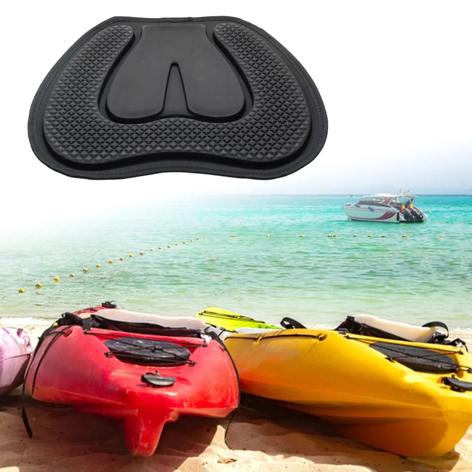 Poduszka do siedzenia kajaka Wygodna wodoodporna, odporna na zużycie poduszka do siedzenia z tkaniny Oxford do kajaków na świeżym powietrzu, łodzi wędkarskiej, kajaków