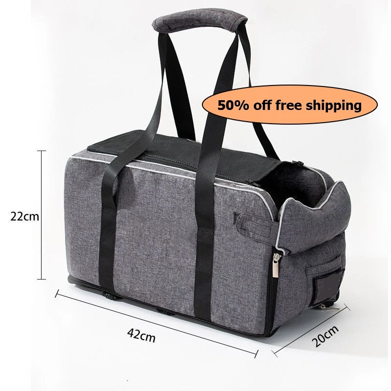 

Portable Pet Dog Car Seat Central Control Dog Carrier Non-slip Safe Car Armrest Box For Small Dogs Cats Travel Free shipping