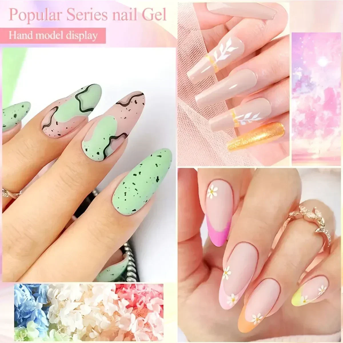 128 ألوان هلام مسمار البولندية ضوء الغراء طلاء الأظافر المبتدئين مانيكير طقم أدوات بريق مسمار الفن البولندية مانيكير للنساء