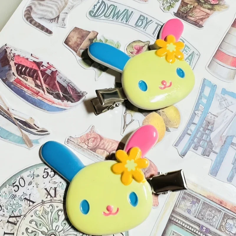 

Kawaii Sanrio Hello Kitty Usahana анимация милая девушка бесследная заколка для волос резинки для волос круг головной убор волосы креативный подарок