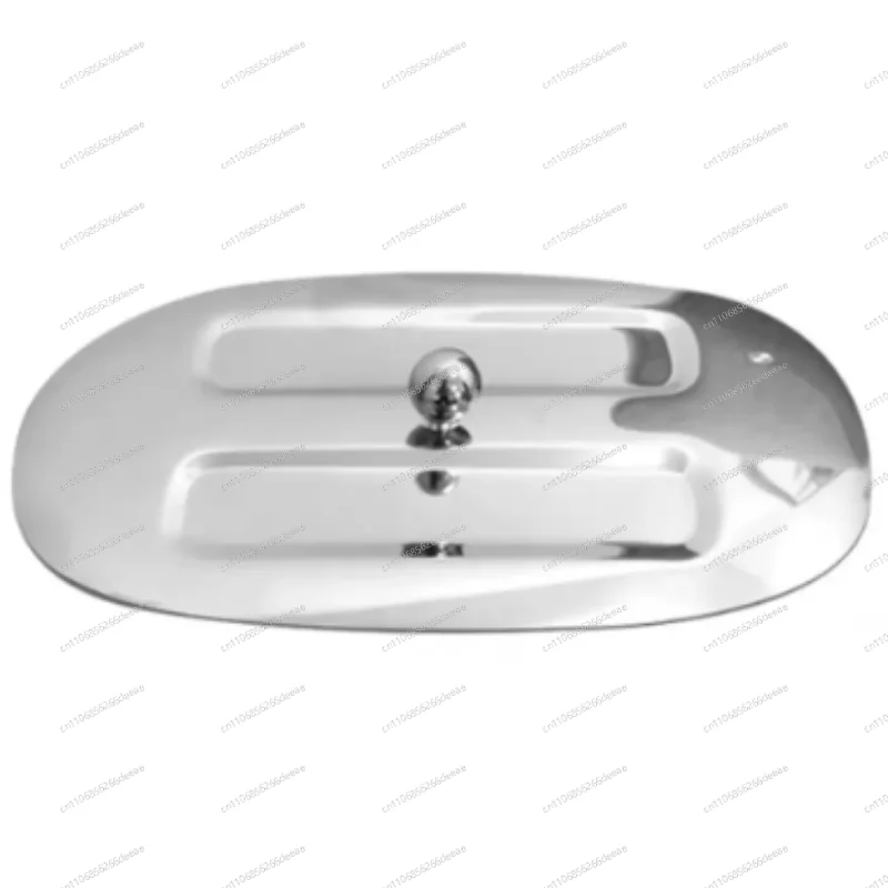 Stainless Steel Oval Soap Dish, Bathroom Shower Caddy with Drainage Slots