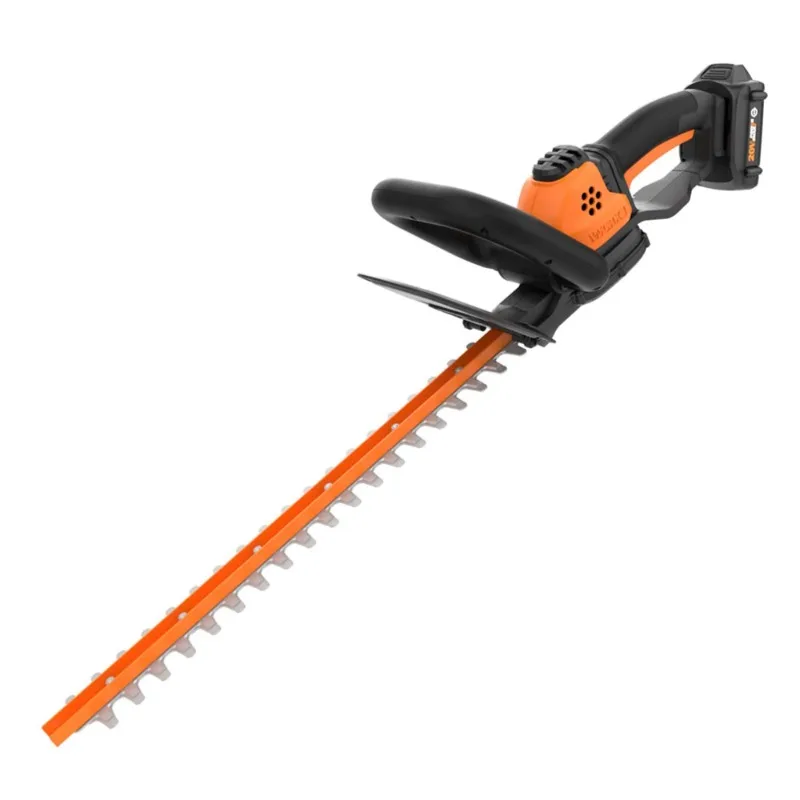 

Worx WG261 20-вольтовый аккумулятор с аккумулятором, 22-дюймовый триммер для живой изгороди, оранжевый