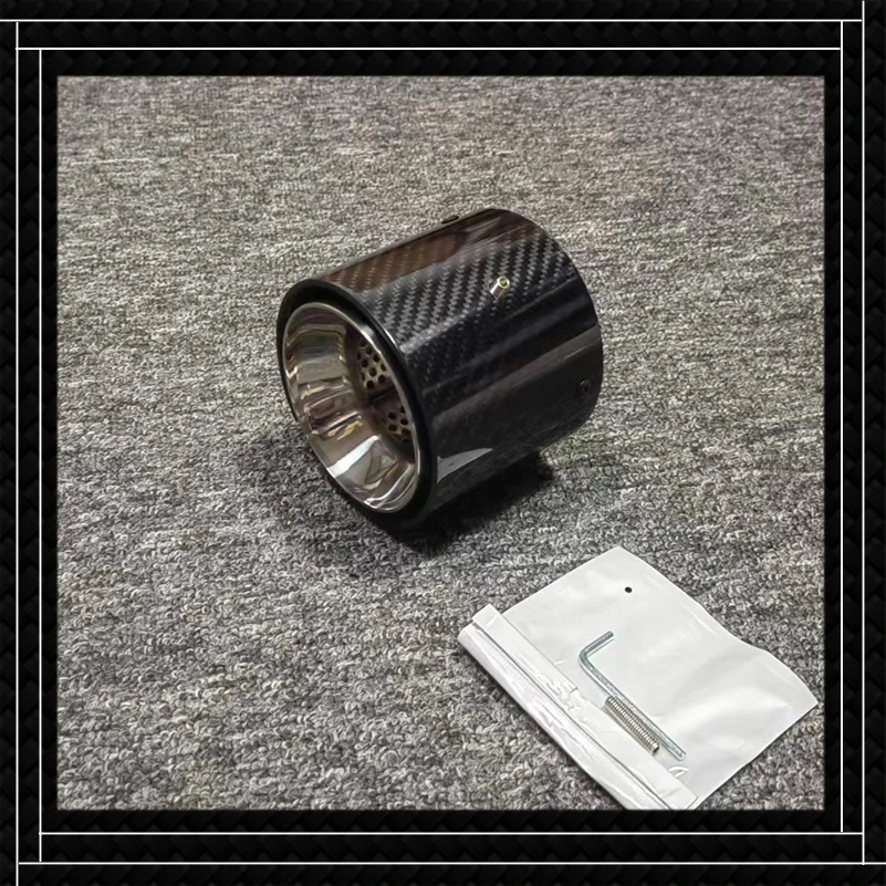 

1 Piece Car Accessories Exhaust Pipe For BMW M3 G80 M4 G82 G83 2020+ Stainless Steel Carbon Fiber Muffler Tip Tailpipe Nozzles