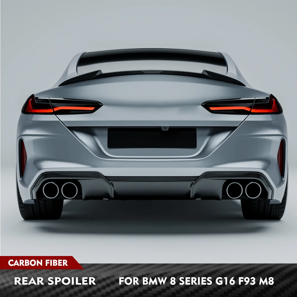 

Для BMW 8 серии G16 Gran Coupe F93 M8 2019-2024: карбоновый спойлер на крышку багажника, гоночный спойлер, комплект обвеса