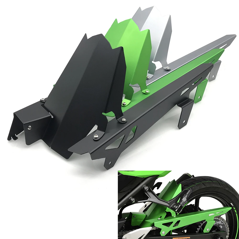 

Motorcycle Accessories Rear Fender Mudguard Chain Guard Cover kit For Kawasaki Ninja 400 250 Ninja400 Ninja250 Z400 2018-2023
