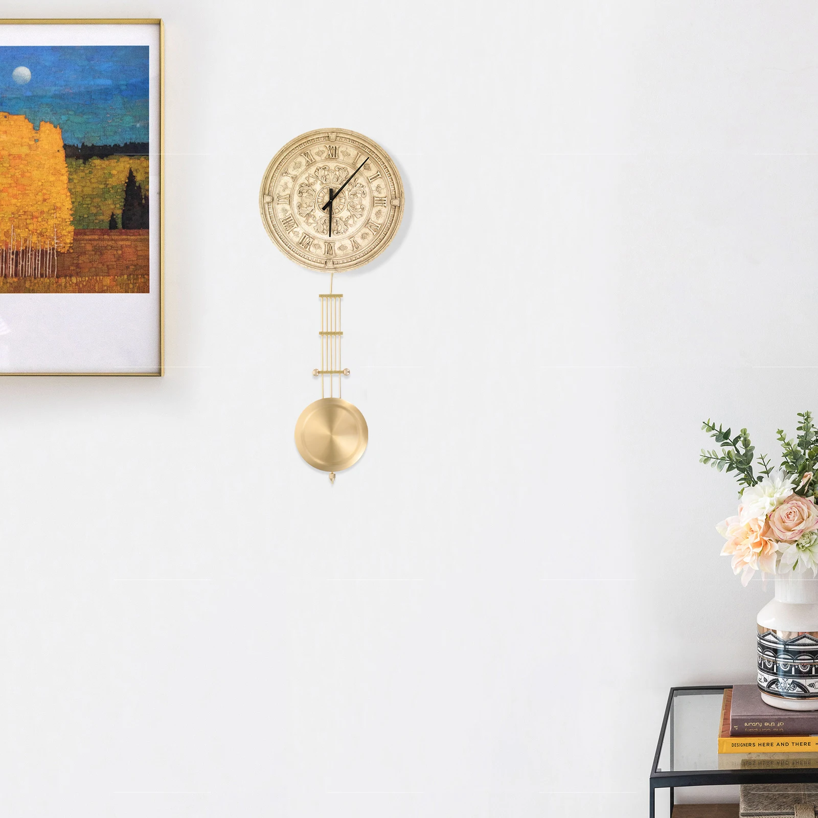 

Gold Aluminum DIY Quartz Clock Mechanism Part Wall Clock Replacement Parts Accessories Metal Decor