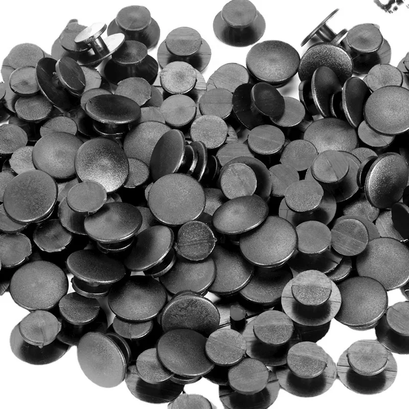 50PCS Plastic Buttons Black Ornaments For DIY Shoes Charms Kids  Accessories Lightweight Buckles