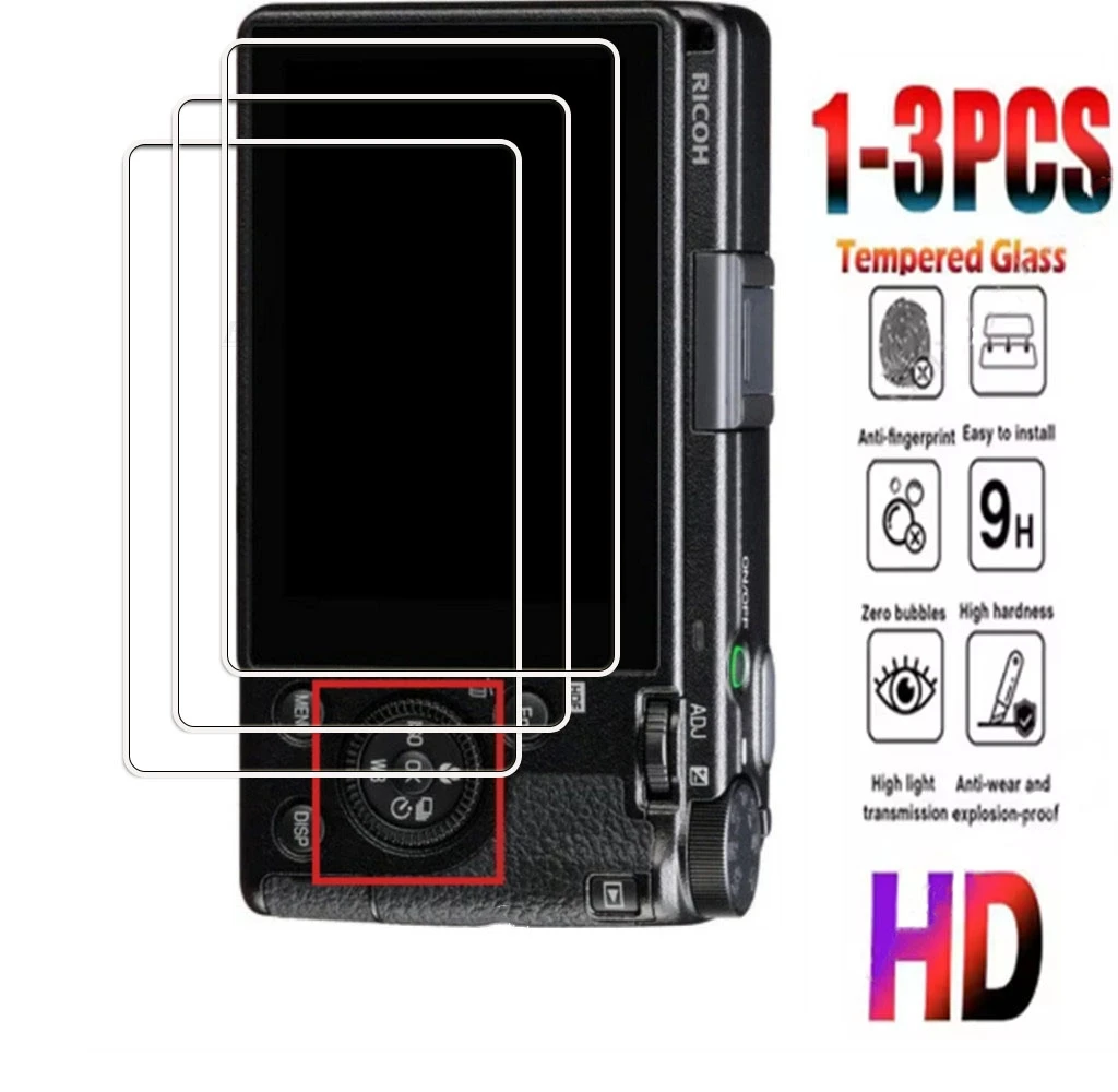 Film de protection d'écran LCD pour appareil photo Ricoh GR III/IIIx/3x GRIIIx/GR3x GRD4/GRIII x II IV GRII GRIV, 1 à 3 pièces, en verre trempé 9H