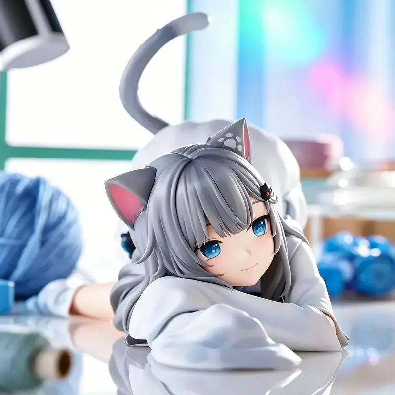 Nueva Figura de Anime de Nachoneko Channel, Figura de Acción de Nachoneko Hennyano, Linda Figura de Gato Kanako, Muñeca Coleccionable