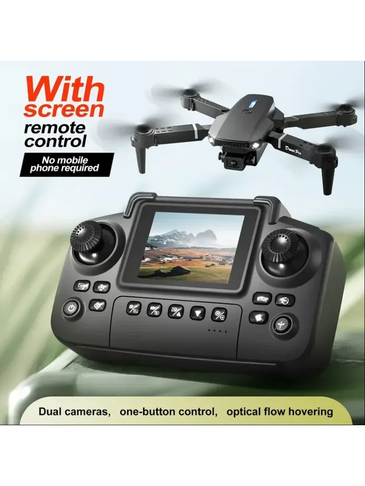 2025 E88 Drohne HD Dual-Kamera, Bildschirmsteuerung, kein Telefon erforderlich, Ein-Tasten-Start/Rückgabe, WLAN-App, USB-Aufladung, sturzsicher,