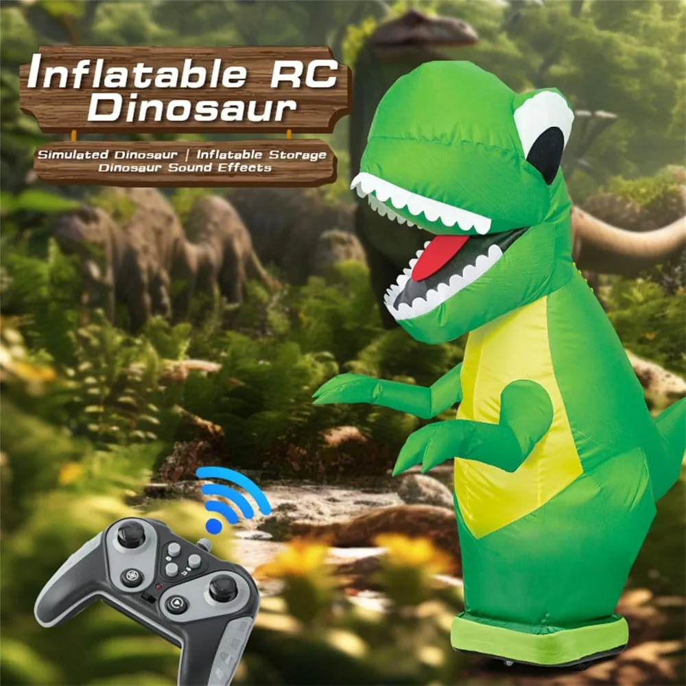 Remote Control Large Inflatable Dinosaur with Sound 6 Remote Control Large Inflatable Dinosaur with Sound