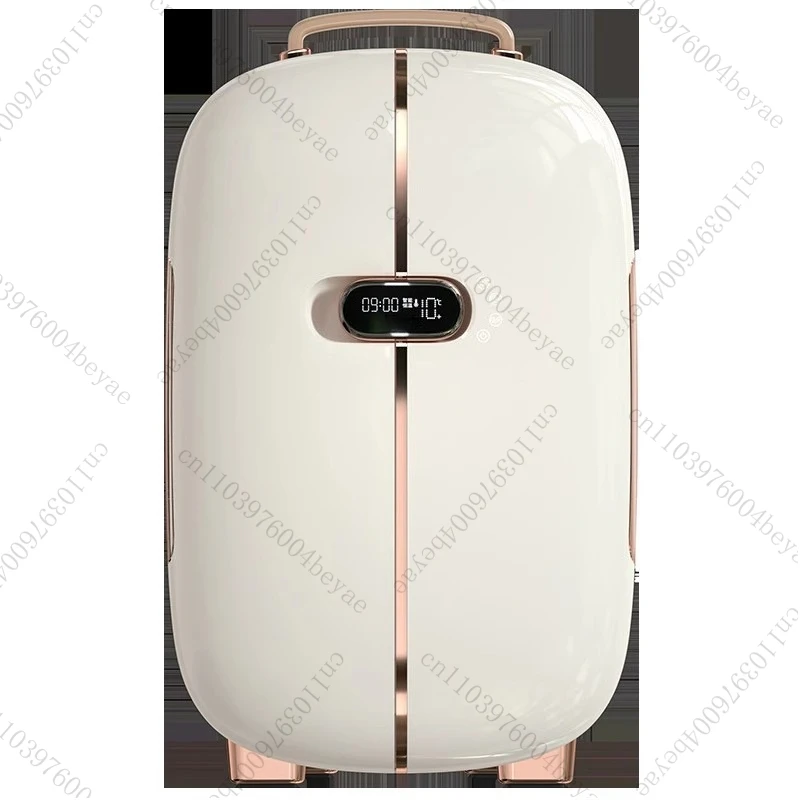 

12L Makeup Refrigerator Cooler Mini Fridge with LED Mirror Light