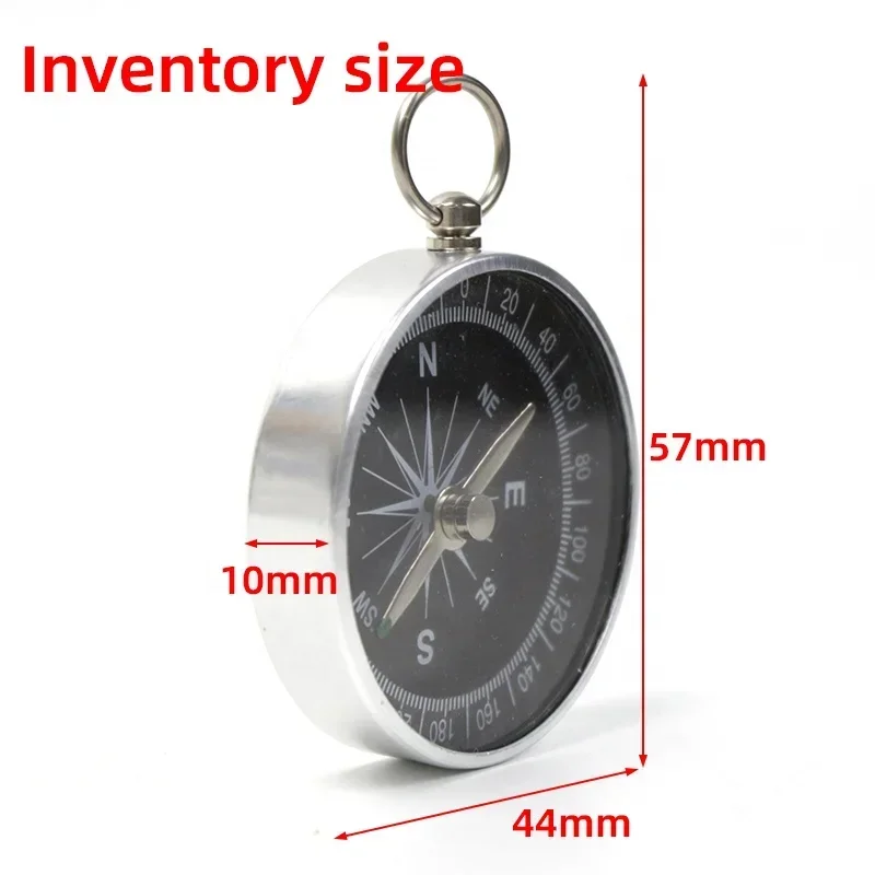 Portable Compass Key Chain for Outdoor Camping Lightweight Aluminum Compass Trekking Hiking Survival Compass