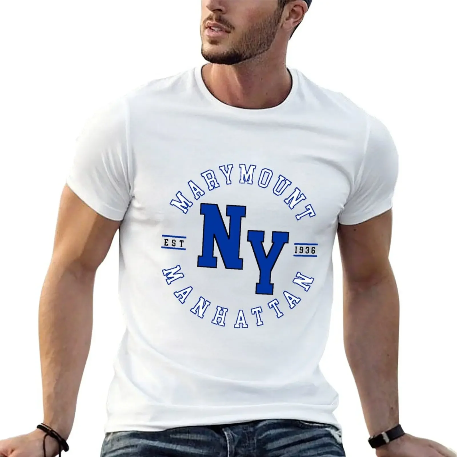 

marymount manhattan college new york nyc T-Shirt blanks customs T-shirts for men cotton