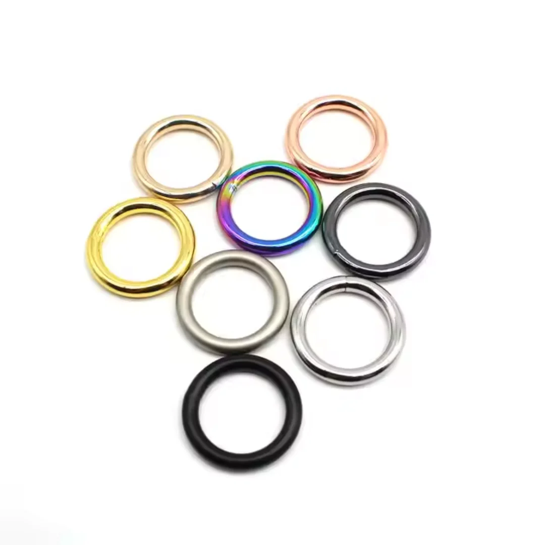 1 Pcs O Rings Bags Accessories Rings Pet Collar Hardware Iron Metal Opened Welded Heavy O Ring for Pet Product