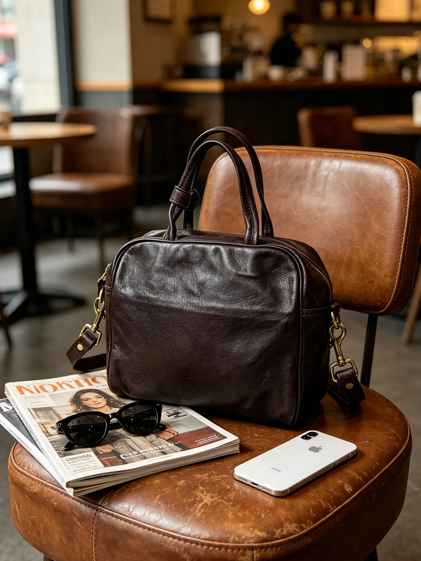 Handgefertigte Organizer-Handtaschen aus echtem Naturleder für Damen, luxuriöse Alltags- und Partytaschen, hochwertige Schultertaschen aus echtem Leder für Frauen. – Detail 5