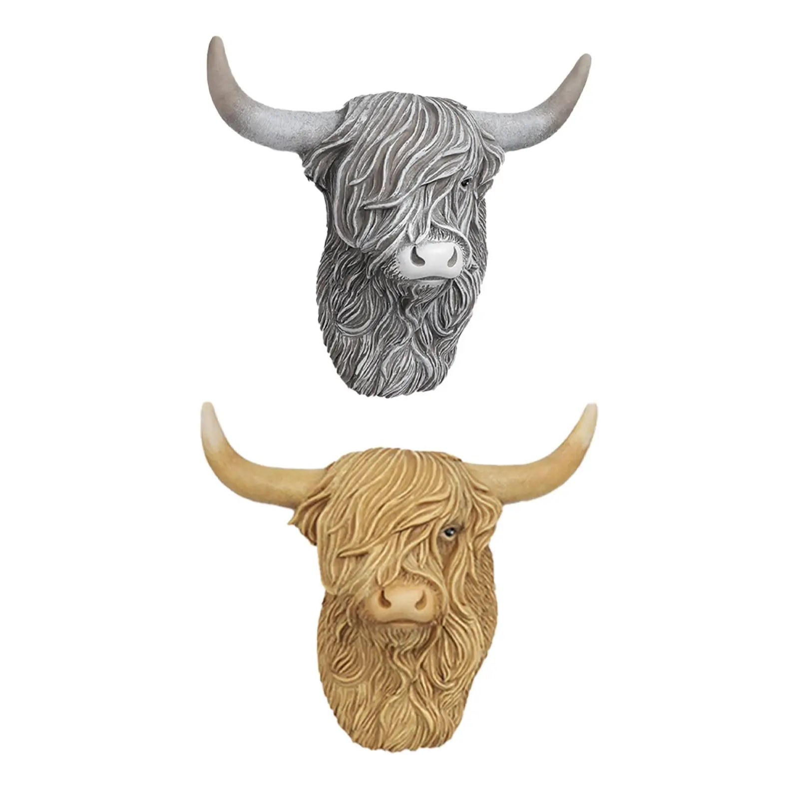 Highland Cow Decor Unique Bull Head Wall Art for Kitchen Living Room Outdoor