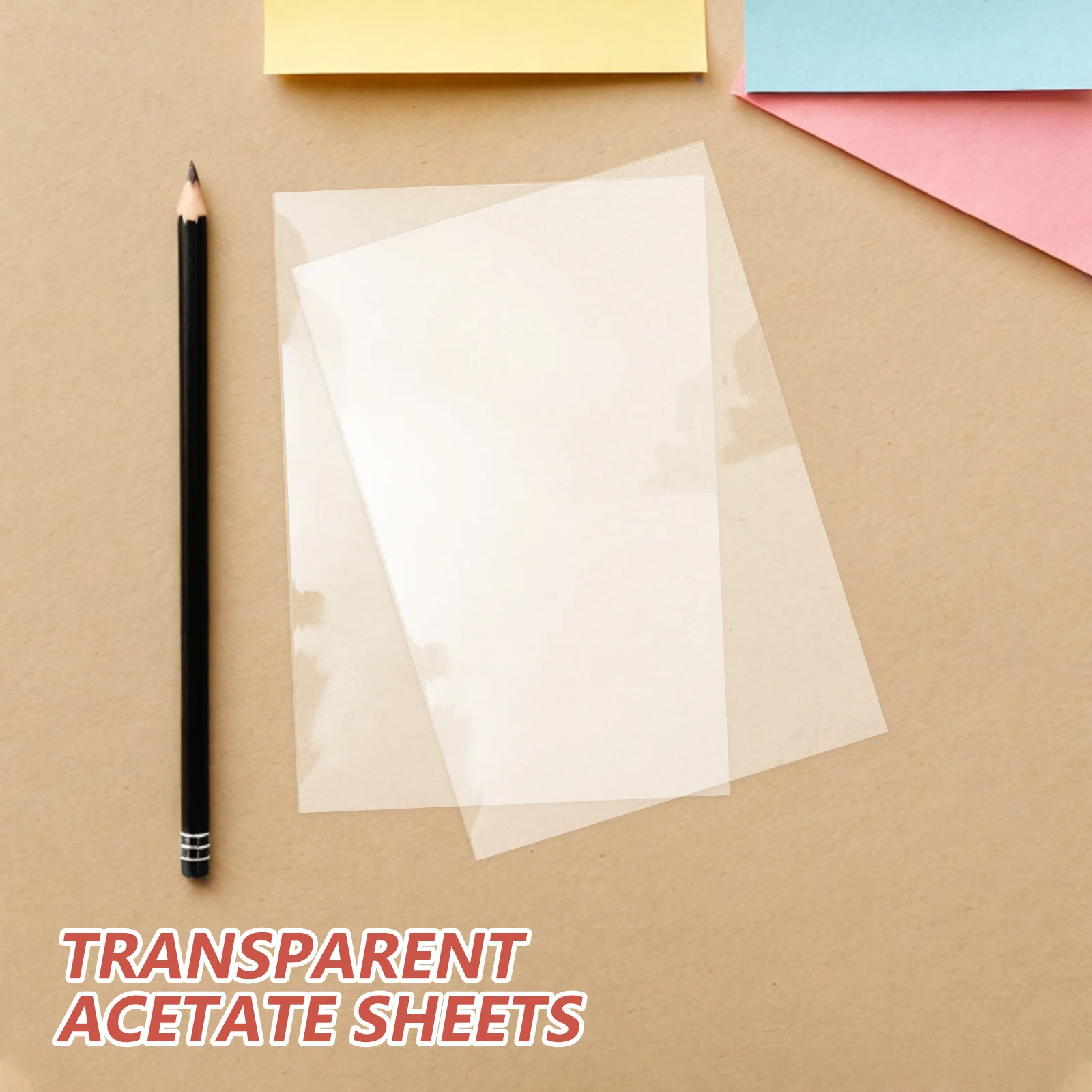 10Pcs Transparent Acetate Sheets Clear Flexible Craft Film for Card Making Cake Wrap Scrapbooking Mixed Media Art Projects Heat