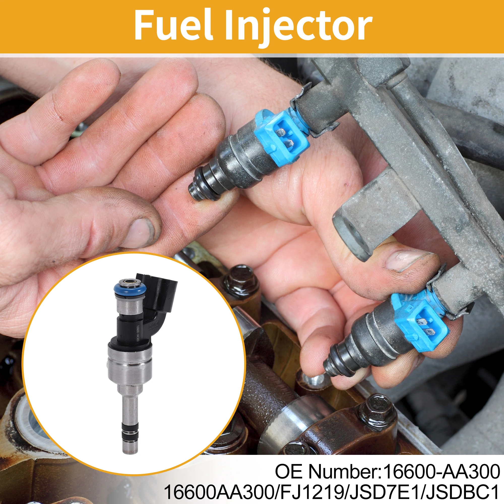 UXCELL 1 Pc No.16600-AA300 Fuel Injector for Subaru WRX Base, GT, Limited, Premium