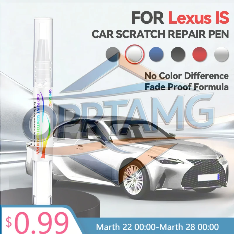 

Purpose Vehicle Car Paint Repair Pen For 1996-2026 Lexus IS Paint Scratch Repair Accessories White Black Sliver