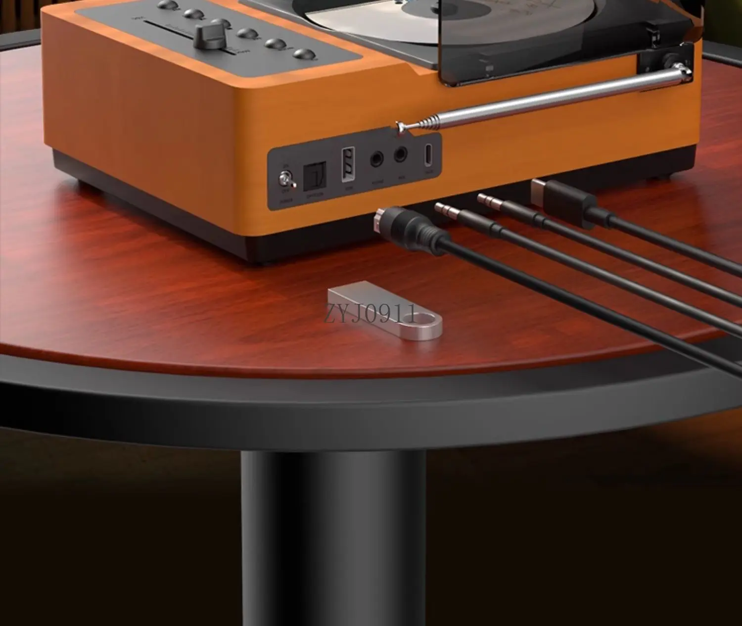 Retro CD player with FM two-way bluetooth audiophile audio integrated album player