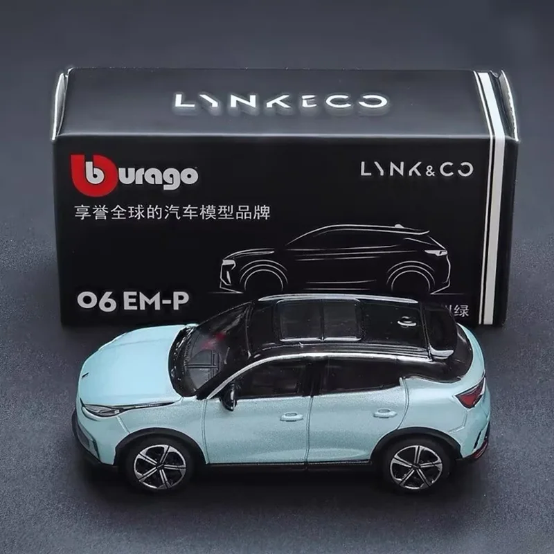 

Bburago 1:64 LYNK & CO 06 EM-P SUV, модель автомобиля из сплава, литая под давлением металлическая миниатюрная масштабная модель автомобиля, коллекция моделирования, подарок для детей
