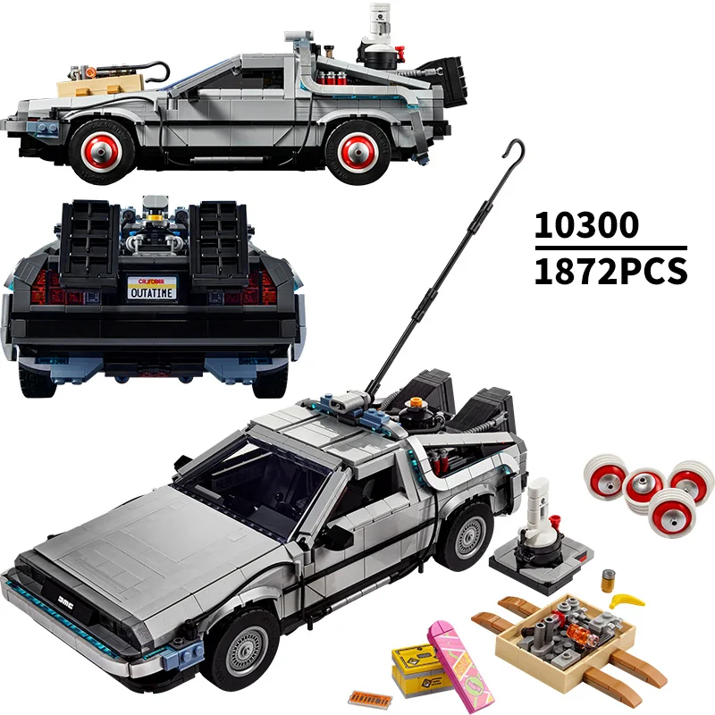 Compatible 10300 Back to the Future Time Machine DeLorean DMC-12 Building Blocks Construction Car Bricks Toys For Children Gifts