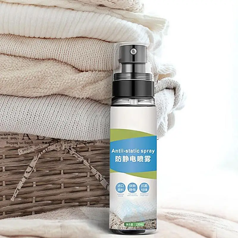 Spray per il controllo dello spruzzo della protezione statica Spray per la rimozione statica portatile Spray da viaggio per vestiti, vestiti, pantaloni e fiber