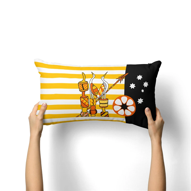 Gaslight Gatekeep GirlbossKiss Tiwi Islanders Rectangular Throw Pillow Covers Cushion Cases Pillowcases