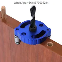 6 8 10mm Dowel Jig Self-centering Vertical Pocket Hole Jig Locator Hole Puncher Aluminum Alloy Drill Guide for Wood